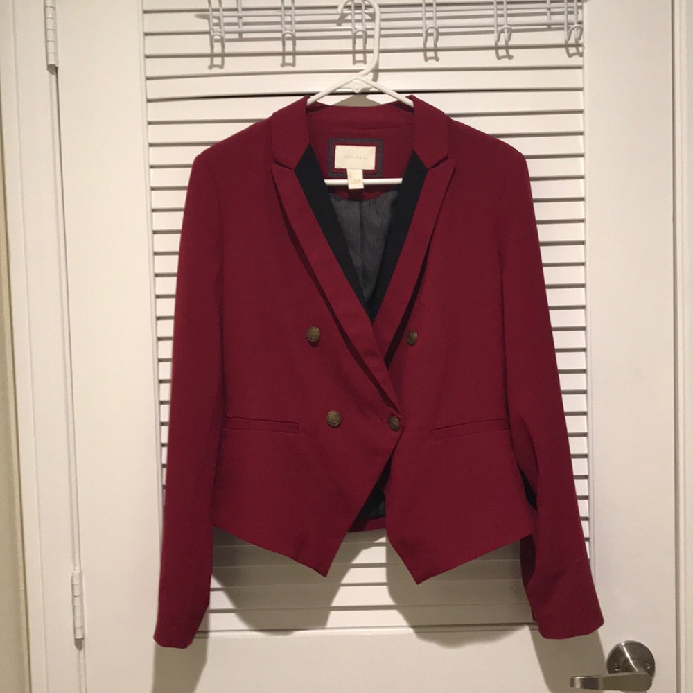 Burgundy Blazer